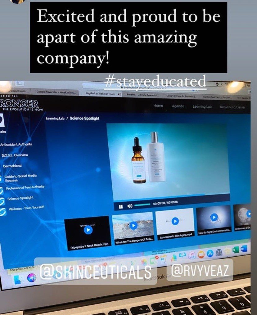 SkinCeuticals certification program social post
